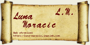 Luna Moračić vizit kartica